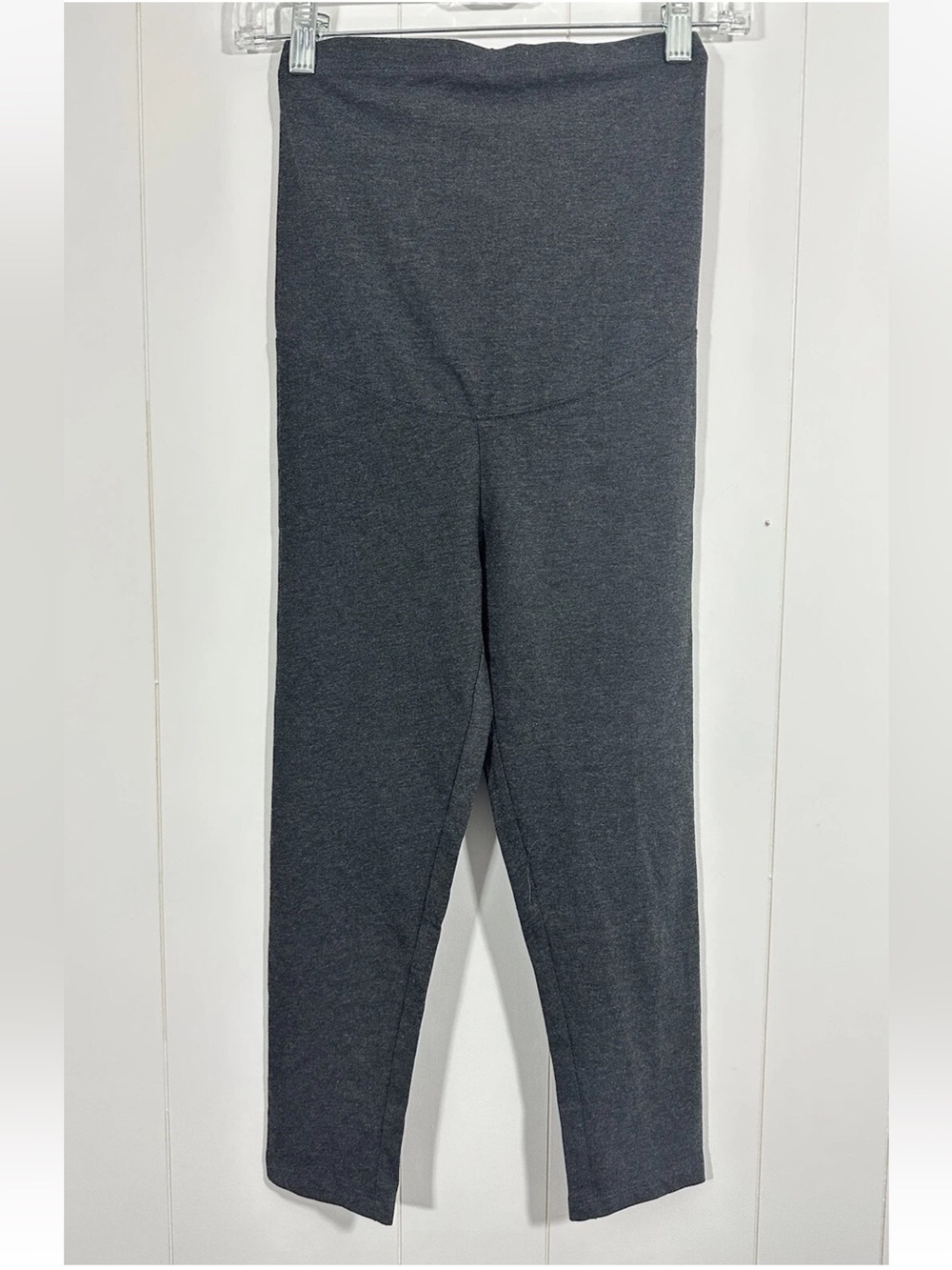 NWT Planet Motherhood Womens Gray Maternity Pant cropped Leggings Stretch Sz S
